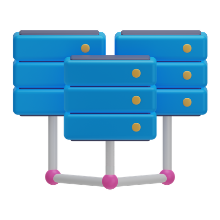 Centre de données  3D Icon