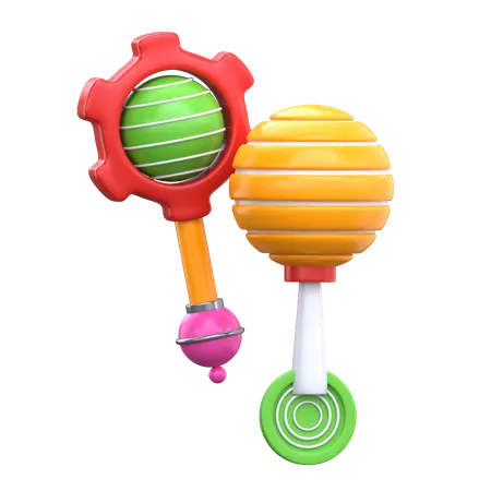 Chocalhos  3D Icon