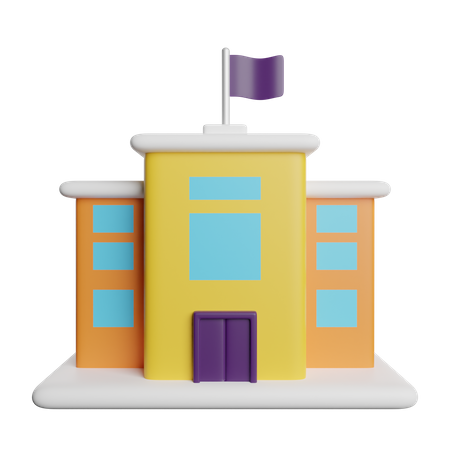 College  3D Icon