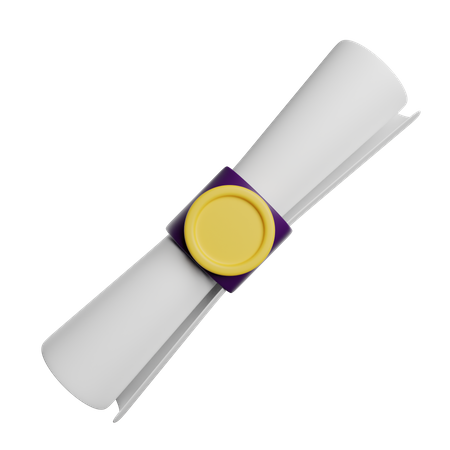 Diploma  3D Icon