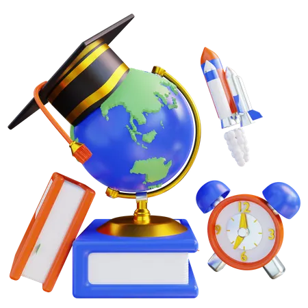 Educação  3D Icon