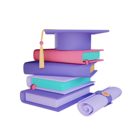 Grau de educação  3D Illustration