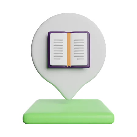 Library Location  3D Icon