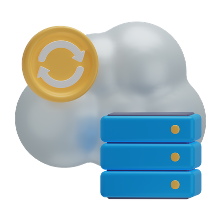Sauvegarde sur le cloud  3D Icon
