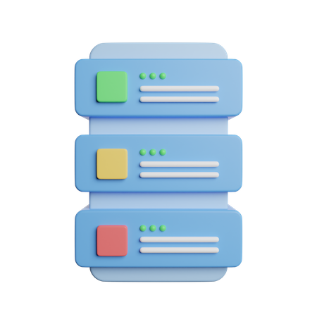 Serveur  3D Illustration