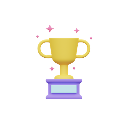 Troféu de educação  3D Icon