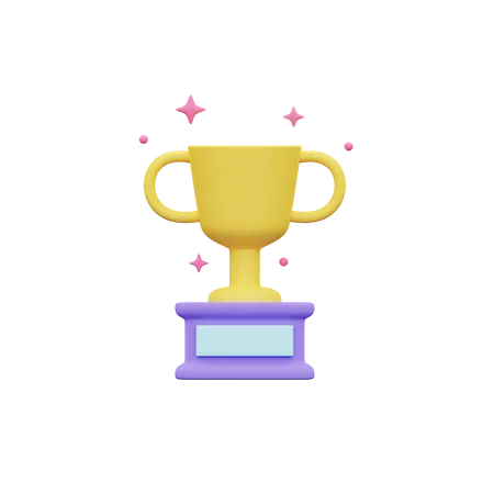 Troféu de educação  3D Icon