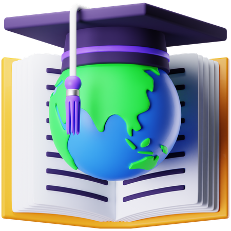 World Education  3D Icon